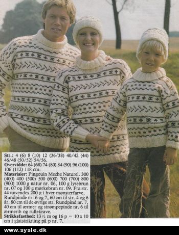 Fe 04-xx-48: Mønster: Strik sweater 4-12år+36-56 *org*