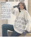 Klik her for at se flere billeder og f mere information om varen:  Fe 45-92-05: Mønster: Sweater med stjerner S-L *org*