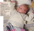 Klik her for at se flere billeder og f mere information om varen:  Hv 20-99-67: Mønster: Slå om babybluse str. 0-12mdr. *org*