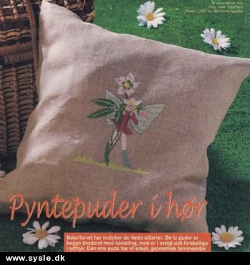 Fj 17-03-11 Mønster: Brodere pude med alfepige 40x40cm *org*