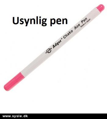 Adger - Usynlig pen - Pink - 1stk.