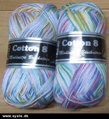 0470 - Cotton 8/4 - Råhvid nistret - 50g 1ng.