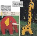 Klik her for at se flere billeder og f mere information om varen:  Hv 27-75-04: Mønster: Hækl elefant og giraf *org*