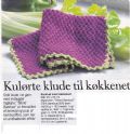 Klik her for at se flere billeder og f mere information om varen:  Fj 27-10-28 Mønster: Strikket karklud 23x23cm *org*