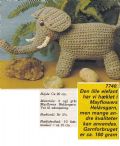 Klik her for at se flere billeder og få mere information om varen:  Fj 23-89-44 Mønster: Hækl en Elefant 20cm *org*