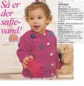 Klik her for at se flere billeder og f mere information om varen:  Hv 10-03-59: Mønster: Strik babycardigan 6-24mdr. *org*