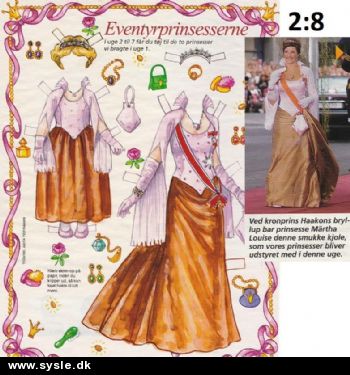 Hv 2003 Påklædningsdukker: SERIE - Eventyrprinsesserne *org*