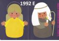 Klik her for at se flere billeder og f mere information om varen:  Fj -1992:-1993: Klip ud ark - Hellige 3 konger (for og bag) *org*
