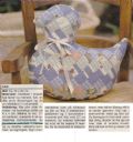 Klik her for at se flere billeder og få mere information om varen:  Hv 06-95-50 Mønster: Babytæppe og and i patchwork *org*