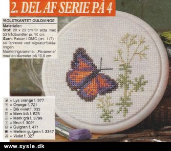Hv 1997 Mønster: Serie. Bro. små sommerfugle *org*