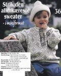 Klik her for at se flere billeder og f mere information om varen:  In 05-98-40: Mø: Strik en sweater med hægter 6-24mdr. *org*
