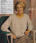 Klik her for at se flere billeder og f mere information om varen:  Hv 46-93-63: Mønster: Strik fin Cardigan - str. S-XL *org*