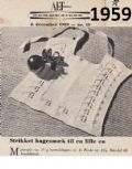 Klik her for at se flere billeder og få mere information om varen:  Al 49-59-39: Mønster: Strik hagesmæk fra 1959 *org*