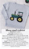 Klik her for at se flere billeder og f mere information om varen:  Hv 25-22-49: Mønster: Strik trøje med traktor 2-8år *org*