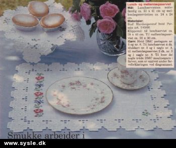 Fj 28-94-05: Mønster: Brodere serviet i hardanger *org*