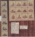 Klik her for at se flere billeder og f mere information om varen:  Hv 35=38-1977: Mønster: Gamle Hollandske kakler (Serie) *org*