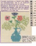 Klik her for at se flere billeder og f mere information om varen:  Hm 17-88-88: Mønster: Serviet/Bill. Anemone i vase *org*