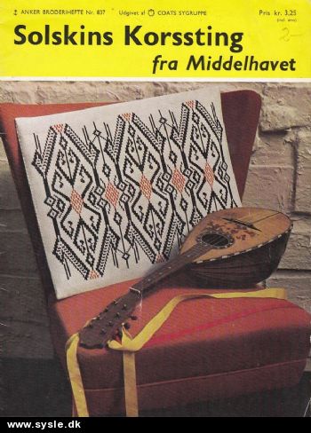 An 0837/ Mønster: Hæfte med bl. korssting 24s. *org*