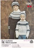 Klik her for at se flere billeder og f mere information om varen:  Ul 2247/ Mønster: Strik Barnesweater, gamacher mm. 2-8år *org*