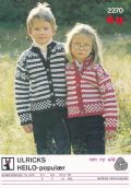 Klik her for at se flere billeder og f mere information om varen:  Ul 2270/ Mønster: Strik Barnesweater i striber 2-12år *org*