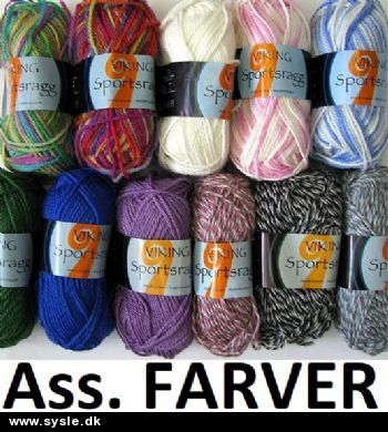 ::TILBUD: Sportsragg 50g *6-12 ass. farver* SE PRISER