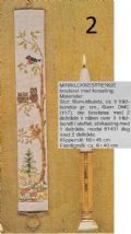 Klik her for at se flere billeder og f mere information om varen:  Hv 08-80-25: Mønster: Brodere mini streng m.ugle+unger 06x40cm *org*