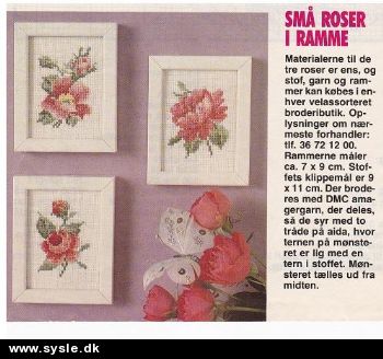 Fj 35-92-xx: Mønster: Brodere minibilleder, duftposer mm. *org*