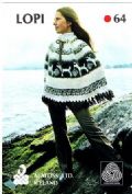 Klik her for at se flere billeder og f mere information om varen:  Al 0064/ Mønster: Strik Islandsk Dame Poncho (TYSK TEKST)