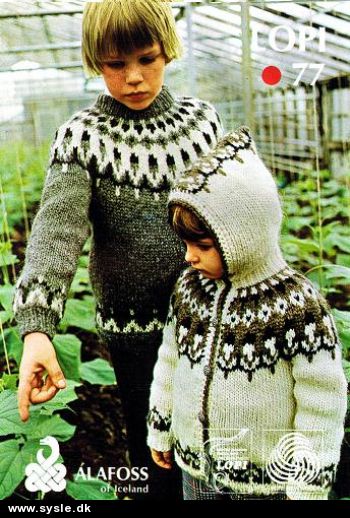 Al 0077 Mønster: strik Islandsk Børne trøje 2-12år *org*