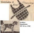 Klik her for at se flere billeder og f mere information om varen:  Mt 24-xx-02: Mønster: Strik - Hundekåbe i tern *PDf fil*