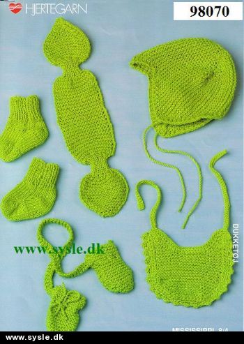 Hj 98070/ Baby Born tilbehør 5 dele m./u. garn *org*