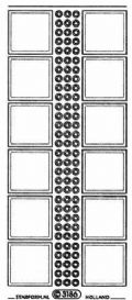 Klik her for at se flere billeder og f mere information om varen:  3186 Stix Transp.- 4K 03,3cm *12 på ark*